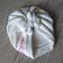 Turban bonnet nœud, buns ou simple Prénom brodé tissu minky doux et chaud 5 couleurs